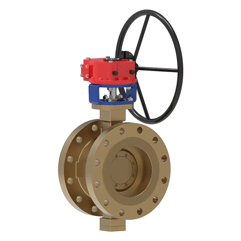 Van bướm mặt bích ba lập dị bằng đồng